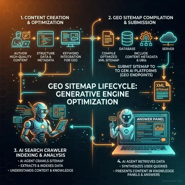 GEO sitemap visibility and crawler indexing lifecycle