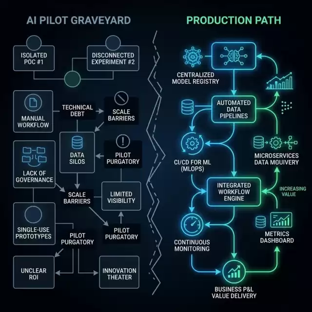 Transition Path: AI Pilot Graveyard to Production Path