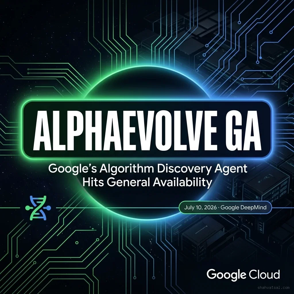 Google AlphaEvolve GA — DeepMind Algorithm Discovery Agent — Google Cloud Blog — July 10, 2026