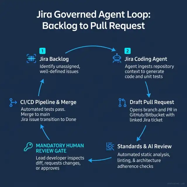 Jira Governed Agent Loop: Backlog to Pull Request