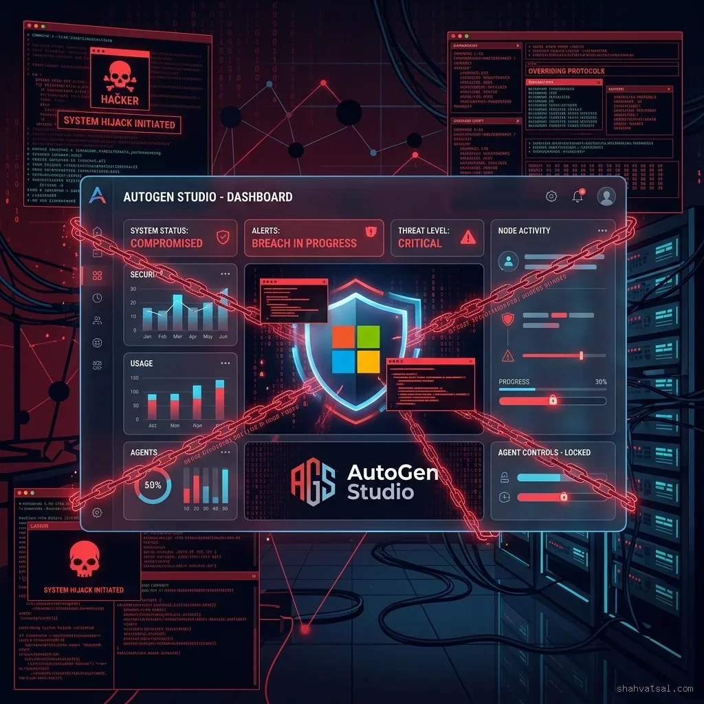 AutoGen Studio Security Compromise Visualization