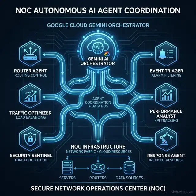 Nokia and Google Cloud Multi-Agent NetOps coordination architecture
