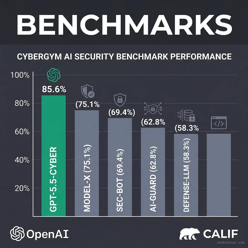 GPT-5.5-Cyber CyberGym Benchmark Performance Chart