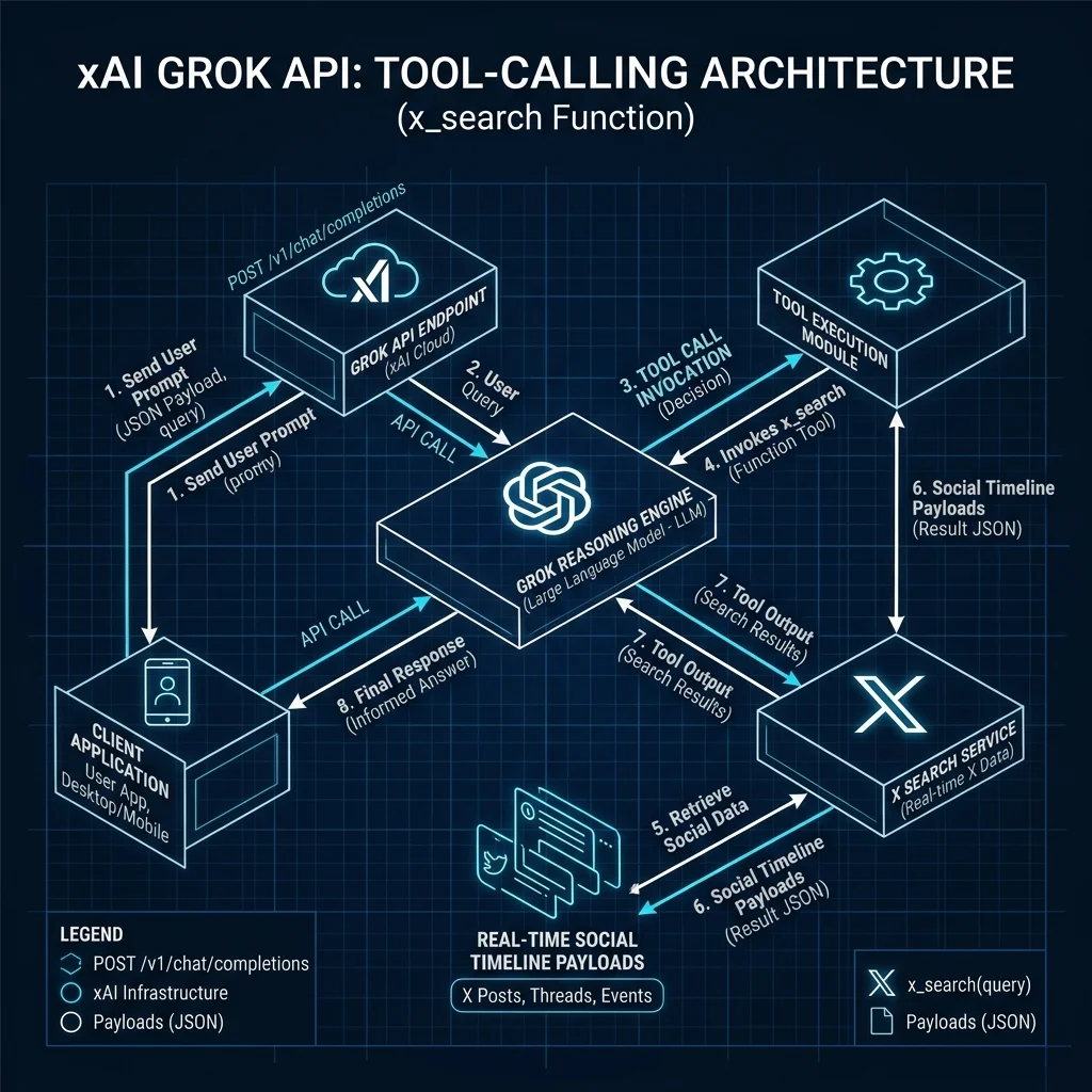 Grok API Tool Call Architecture — xAI — 2026