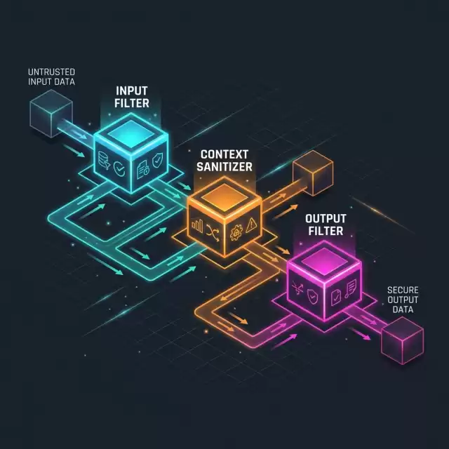 System Architecture: Technical controls library pipeline gating inputs, monitoring logs, and validating outputs.