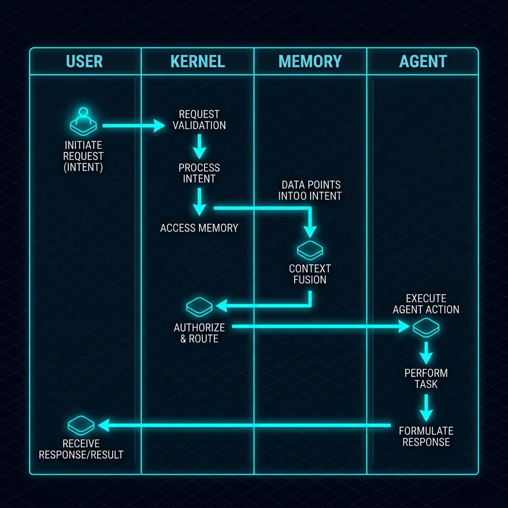 Sovereign Request Path — Isometric Sequence Blueprint