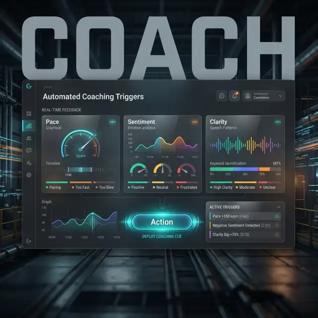 Visualization: Automated coaching triggers from multimodal cues