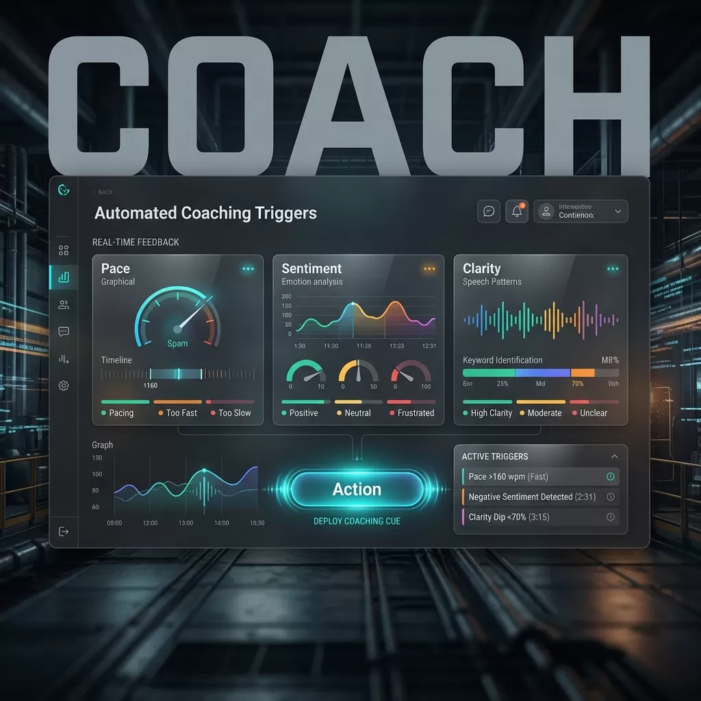 Visualization: Automated coaching triggers from multimodal cues