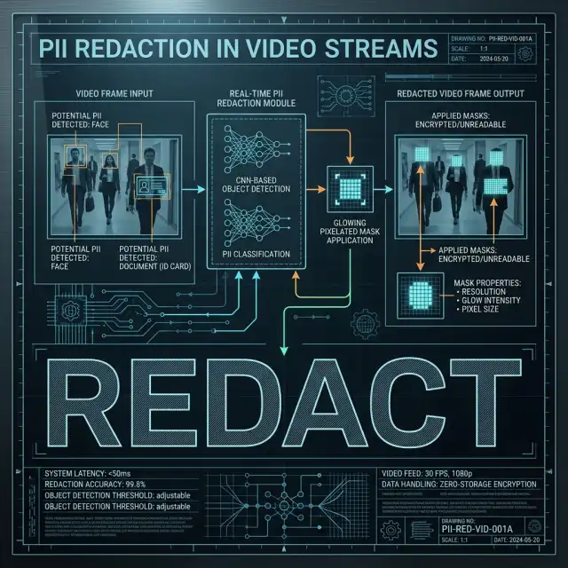 Technical Diagram: Redacting PII in video streams locally