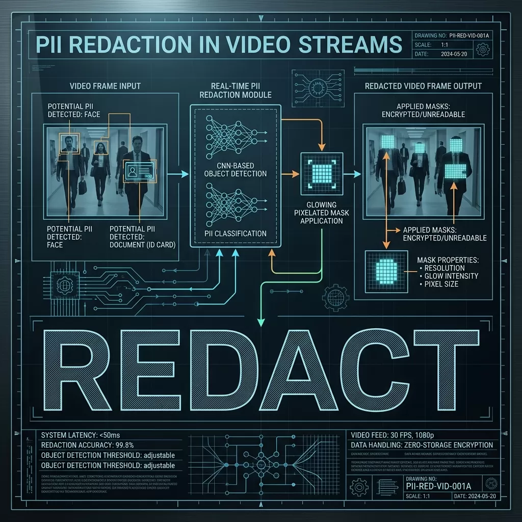Technical Diagram: Redacting PII in video streams locally