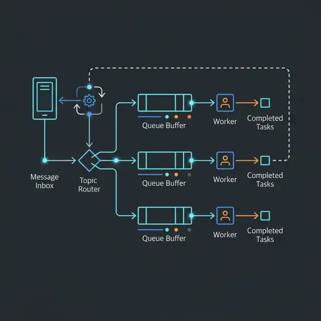 Message Queue Agent Dispatcher Routing Logic