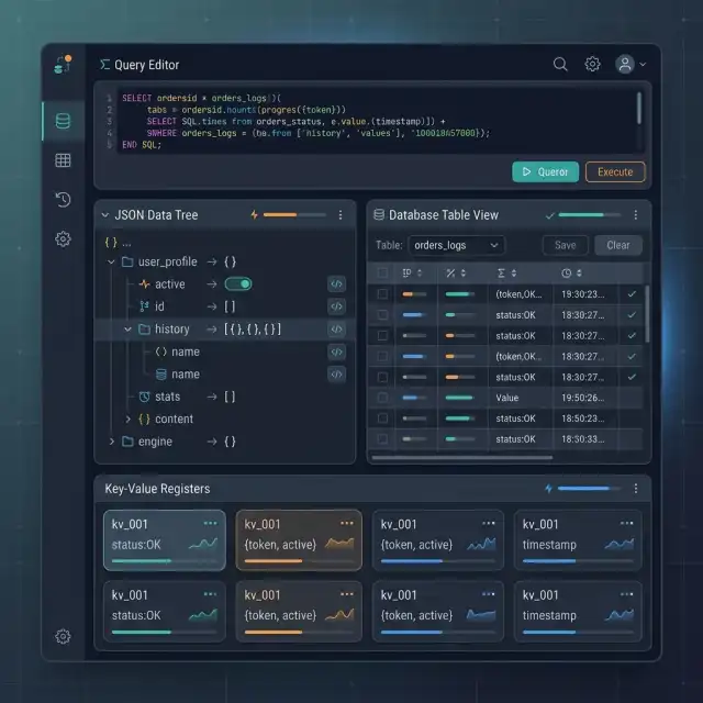 Database State Query Console UI