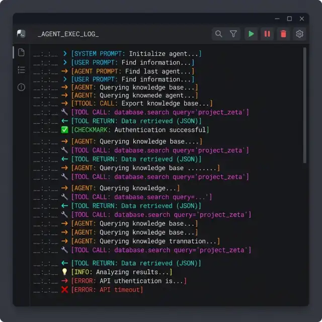 Agent Execution Log Viewer UI