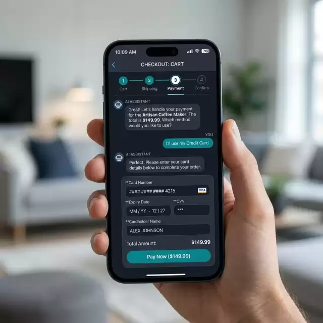Conversational AI Checkout Screenshot